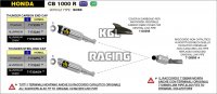 Arrow voor Honda CB 1000 R 2008-2017 - hitteschild