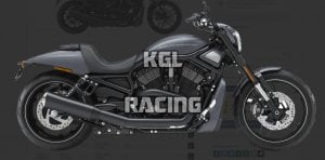 Kesstech for Harley Davidson Night Rod Special 2012-2016 - slip-on set 5" High Performance BLACK