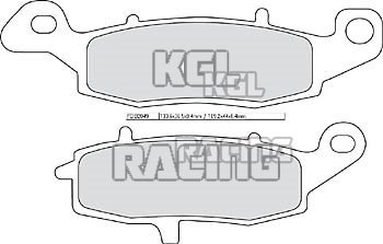 Ferodo Brake pads Kawasaki KLE 650 Versys (LE650C) 2010-2010 - Front - FDB 2049 RACE SinterGrip Front XRAC - Click Image to Close