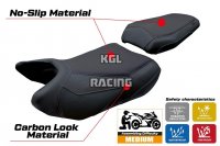 Housse de selle compatible QJ Motor SRT 800 X / S / SX 2023-2025 - model Wuhai - SANS LOGO - Noir