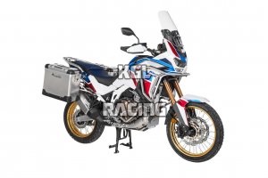Touratech ZEGA Pro system pannier pour Honda CRF1100L Africa Twin (2022-) / Adventure Sports - 31L_38L - support argent , pannier aluminium