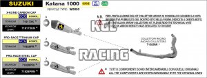 Arrow voor Suzuki KATANA 1000 2019-2020 - Pro-Race Nichrom Dark demper