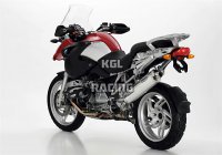 HURRIC for BMW R 1200 GS Adventure (R12) 2006-2009 - HURRIC Rac 1 slip on exhaust (2-1) - polished aluminium