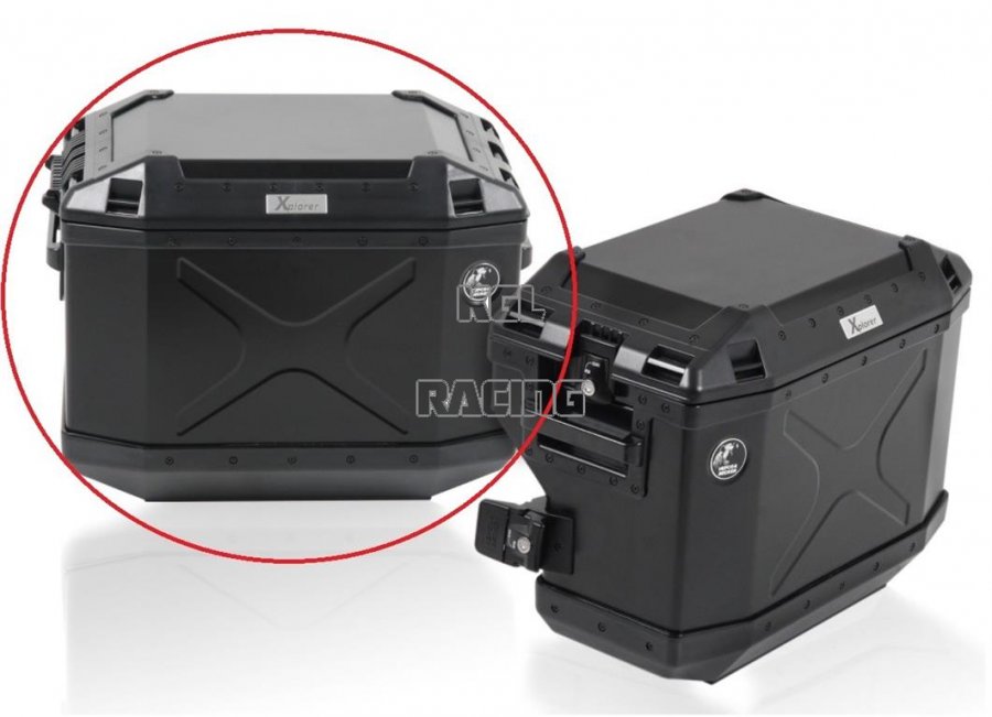 SideCase Hepco&Becker - Alu-Koffer Xplorer 40 Liter Cutout Left 40 Liter Black - Click Image to Close