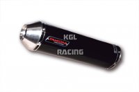 TAKKONI Silencieux pour Honda CBR 1000 RR, 04-07 oval noir