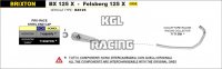 Arrow for Brixton BX 125 X / Felsberg 125 X 2019-2020 - Nichrom Pro-Race silencer