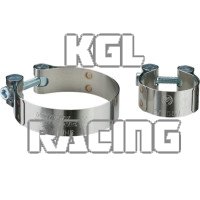 Moose Racing SS Exhaust Clamp 66,8 mm - 71,4 mm - Click Image to Close