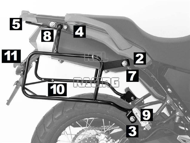 Kofferrekken Hepco&Becker - Yamaha XT660Z Tenere '08-> Lock-it - Klik op de afbeelding om het venster te sluiten