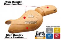 Seat cover compatible Kawasaki Eliminator 500 2024 - 2025 - model Mutsu - NO LOGO - Camel