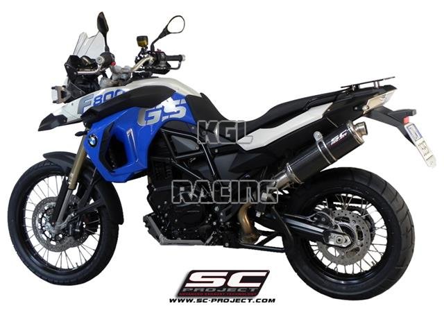 SC Project slip-on BMW F650 GS - Oval R60 Carbon - Click Image to Close