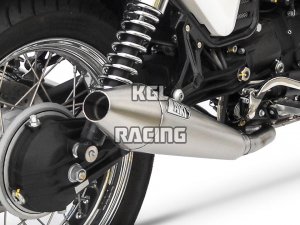 ZARD for Moto Guzzi V7 Cafe Racer/ Cafe Classic Bj. 09-15 Homologated Slip-On silencer 2-2 konisch round Stainless steel