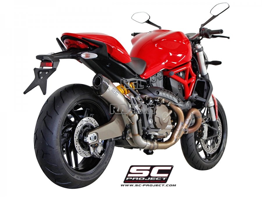 SC Project slip-on DUCATI MONSTER 821 - Conic Titanium with carbon cap - Click Image to Close