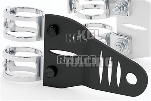 set, alu, black, 2 brackets + 4 clamps, 51-54 mm - Click Image to Close