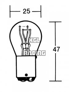 Lamp 6V 21/5W BAY15D