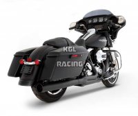RINEHART RACING EXHAUST SYSTEM 2-1 BLACK W/BLACK END CAPS - FLT 09-17