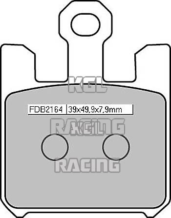 Ferodo Plaquette de frein Kawasaki ZX 6 R (ZX636BB) 2003-2004 - Avant - FDB 2164 RACE SinterGrip Avant XRAC - Cliquez sur l'image pour la fermer