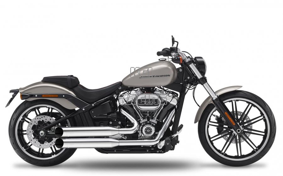Kesstech for Harley Davidson FXBR 1923 Softail Breakout 2021-2023 - full system exhaust Fusion Long Shotgun-Low - Click Image to Close