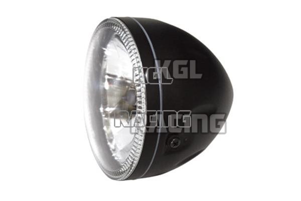 5 3/4" headlight, SKYLINE, black, side mount, ECE - Click Image to Close