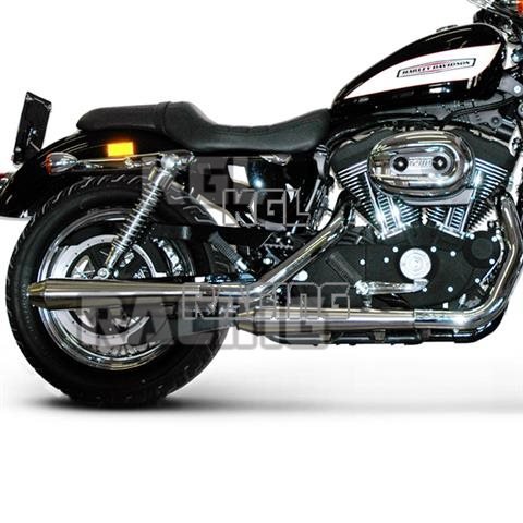 TERMIGNONI SLIP ON pour Harley Davidson SPORTSTER 08->11 CONIQUE -INOX/INOX - Cliquez sur l'image pour la fermer