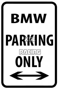 Panneaux métalliques parking 22 cm x 30 cm - BMW Parking Only