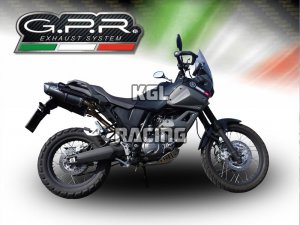 GPR for Yamaha Xt 660 Z Tenere 2008/16 - Homologated with catalyst Double Slip-on - Furore Nero