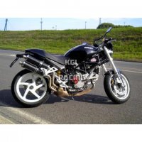 KGL Racing silencers DUCATI S2R-S4R - ROUND CARBON