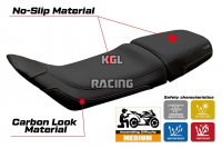 Housse de selle compatible Husqvarna Svartpilen 401 2018 - 2023 - model Solna - SANS LOGO - Noir