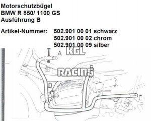 Crash protection BMW R 850GS - black