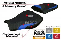 Seat cover compatible Honda CBR 600 RR 2007-2025 - model Huelva Comfort System - NO LOGO - Blue