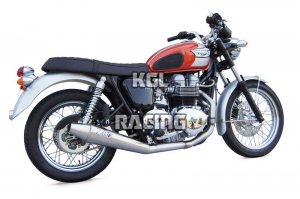 ZARD for Triumph Bonneville Injection Homologated Full System 2-1 Low konisch round Stainless steel