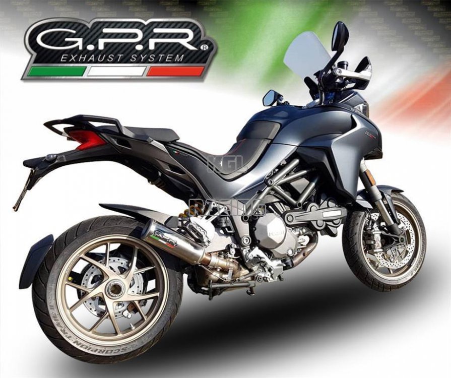 GPR for Ducati Multistrada 1260 2018/20 Euro4 - Homologated Slip-on - M3 Titanium Natural - Click Image to Close