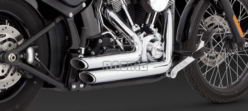 Vance & Hines Harley Davidson Softail '12-'14 - FULL SYSTEM SHORTSHOTS STAGGERED - Click Image to Close