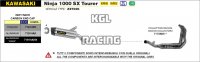 Arrow for Kawasaki Ninja 1000 SX Tourer 2021-2022 - Indy-Race Aluminium dark silencer with carby end cap