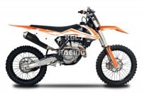 SPARK voor KTM Ktm SX-F 350 (16-17) - FULL SYSTEM s.steel manifold +silencer - fits also on Husqvarna FC 350 '16 Off-road dark