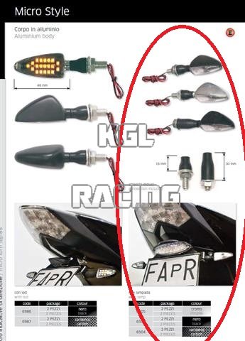 FAR Indicators MICRO STYLE Black (lamp) - Click Image to Close