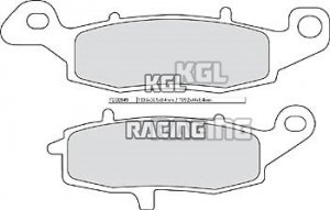 Ferodo Plaquette de frein Kawasaki KLE 650 Versys 2011-2011 - Avant - FDB 2049 RACE SinterGrip Avant XRAC