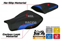 Seat cover compatible Honda CBR 600 RR 2007-2025 - model Huelva Ultragrip - NO LOGO - Blue