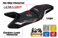 Seat cover compatible KTM 1390 Super Adventure S 2025 - model Enns Ultragrip - WITH LOGO - White