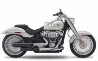 Kesstech voor Harley Davidson Softail Fat Boy 114 2018-2020 - demperset Fusion Long BLACK