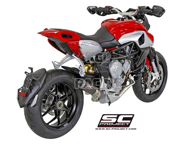 SC Project slip-on MV AGUSTA RIVALE - Decat pipe + CR-T Carbon - Click Image to Close