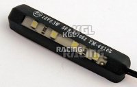 4-LED-Lumiere de plaque d'immatriculation, flexible, noir