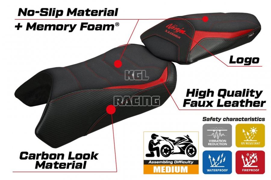 Seat cover compatible Kawasaki Ninja 1100 SX 2025 - model