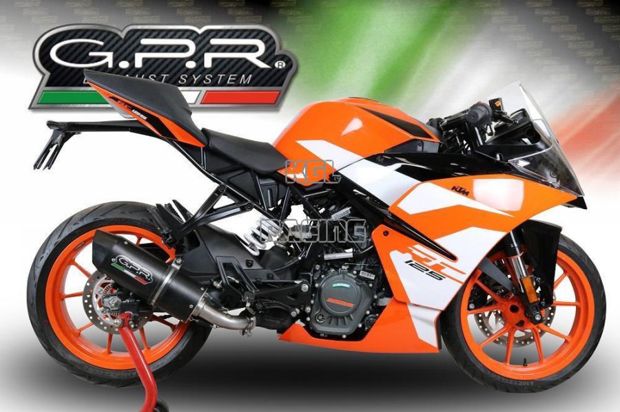 GPR for Ktm Rc 125 2017/20 - Racing Slip-on - Furore Nero - Click Image to Close