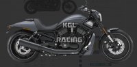 Kesstech pour Harley Davidson Night Rod Special 2012-2016 - slip-on set 5" High Performance BLACK