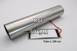 GPR voor Universal Accessorio - tubo inox D. 52mm X 1mm L.1000mm - - Accessorio - Accessory