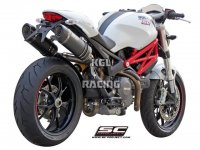 SC Project dempers DUCATI Monster 696 / 796 / 1100 - Oval Carbon