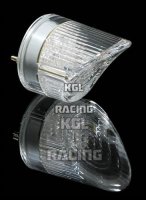LED taillight NOSE, clear lens, E-mark