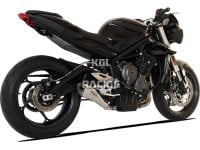 HP CORSE voor TRIUMPH STREET TRIPLE 765 '17-> - Uitlaat demper HYDROFORM (RACE) Inox Satin