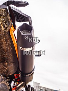 GPR voor Ktm Duke 890 L 2021/2022 Euro5 - Gekeurde slip-on Demper - GP Evo4 Black Titanium
