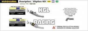 Arrow voor Husqvarna Svartpilen / Vitpilen 401 2018-2019 - GP2 DARK dempers kit